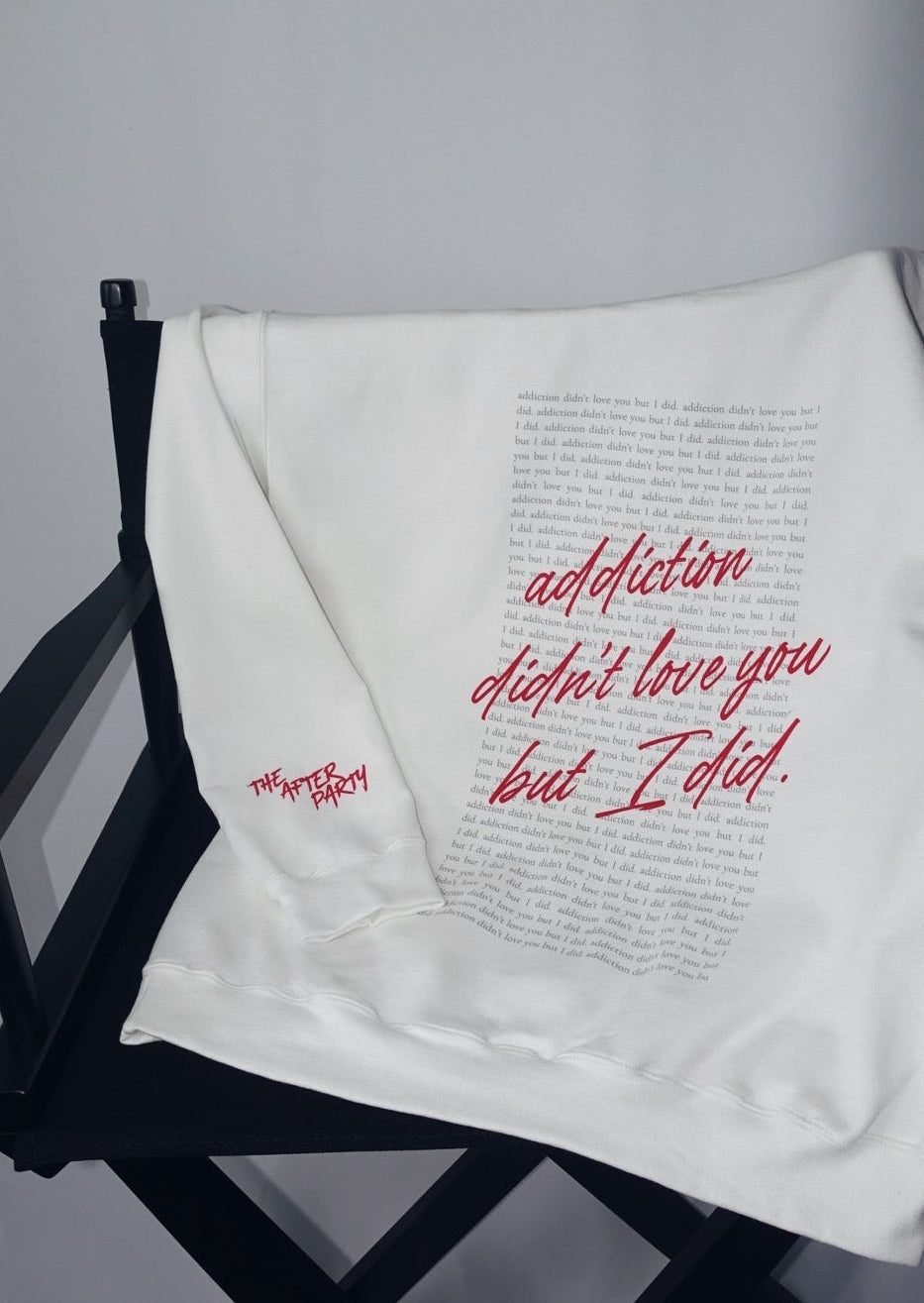 ADDICTION DIDN'T LOVE YOU BUT I DID HOODIE