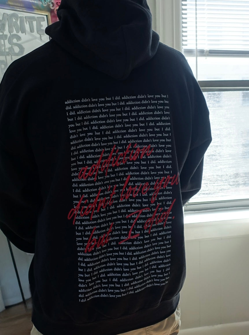 ADDICTION DIDN'T LOVE YOU BUT I DID HOODIE
